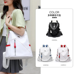 Women's PU Leather Backpack - Waterproof Travel Rucksack