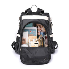 Women's PU Leather Backpack - Waterproof Travel Rucksack