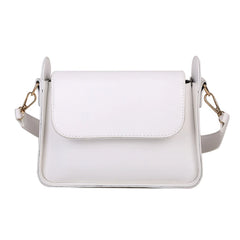 PU Leather Women Shoulder Underarm Bag Small Square Flap Handbags
