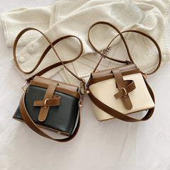 Retro Panelled Women Handbag High Shoulder Bags Crossbody Purse Feminina