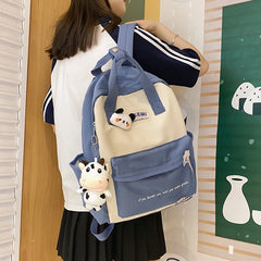 Nylon Women Rucksack Travel Backpack School Bag for Teenager Girls
