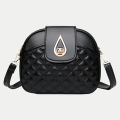 Plaid Shoulder Bags For Women PU Leather Small Crossbody Bag