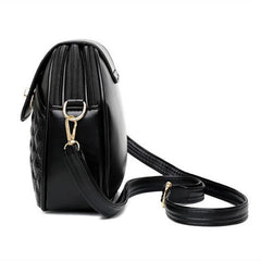 Plaid Shoulder Bags For Women PU Leather Small Crossbody Bag