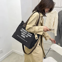 Ladies Canvas Tote Bag Beach Shopping Large Shoulder Bags