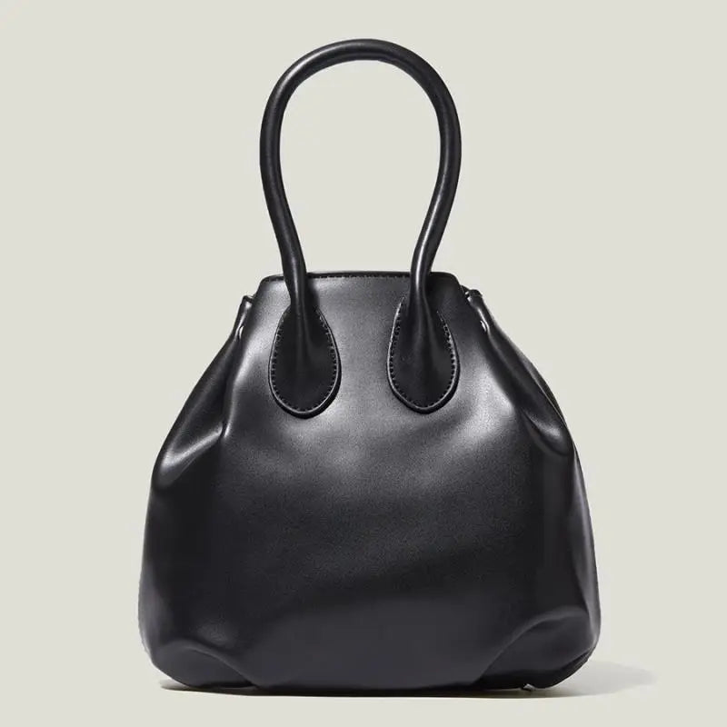 PU Leather Pleated Shoulder Bag for Women
