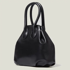 PU Leather Pleated Shoulder Bag for Women