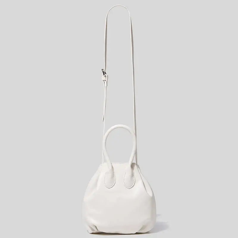 PU Leather Pleated Shoulder Bag for Women