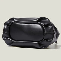 PU Leather Pleated Shoulder Bag for Women