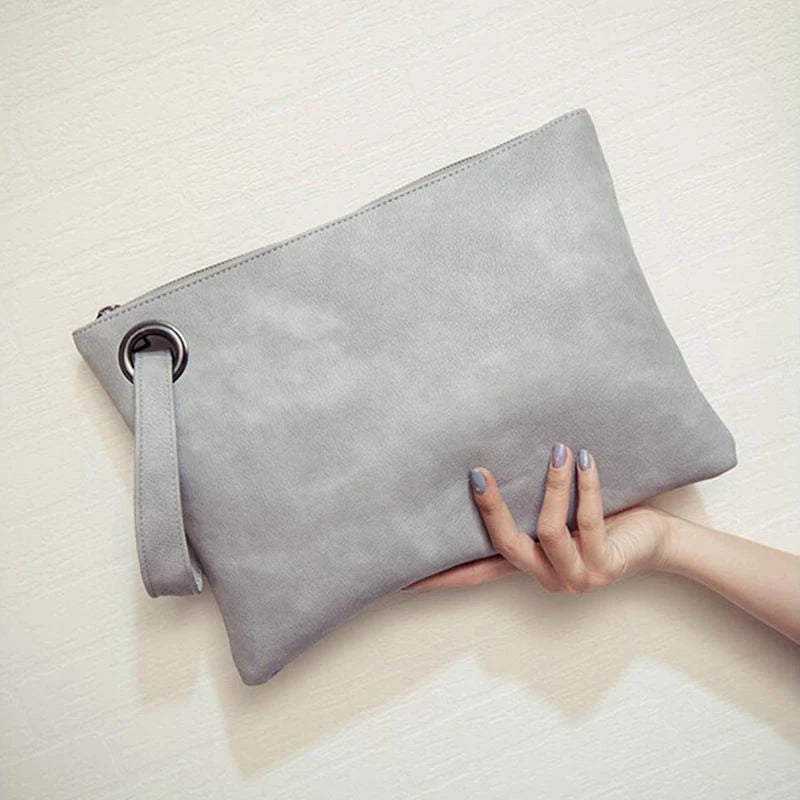 Retro PU Leather Envelope Clutch Bag for Women & Men
