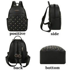 Retro Rivet Backpacks Anti Theft Large Capacity School Bags