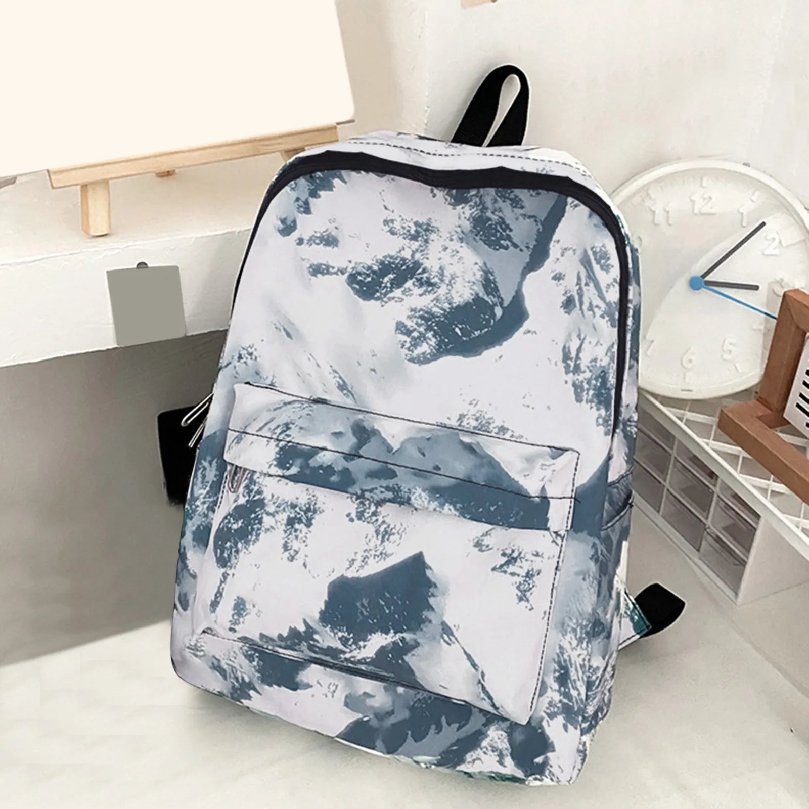 Tie Dye Print Teen Girls Backpack Casual Travel Shoulder Bag