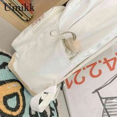 Floral Prints Splicing Shoulder Rucksack for Teenager Boys Girls