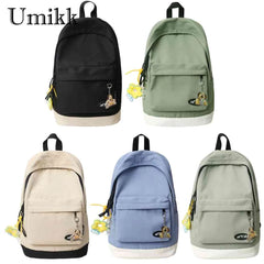 Large School Book Bag with Pendants for Travel