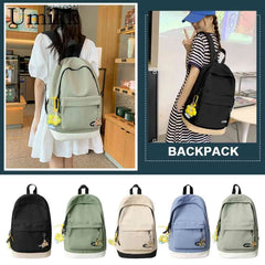Large School Book Bag with Pendants for Travel