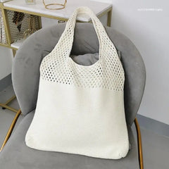 Women's Shoulder Bag Knit Tote Purse Satchel Travel Carry Messenger