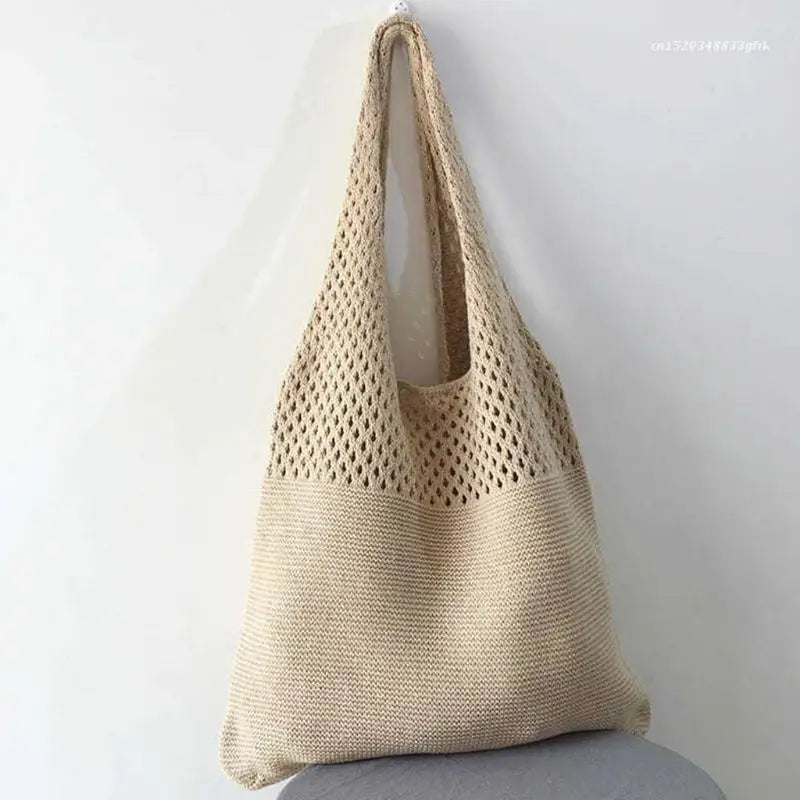 Women's Shoulder Bag Knit Tote Purse Satchel Travel Carry Messenger