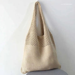 Women's Shoulder Bag Knit Tote Purse Satchel Travel Carry Messenger