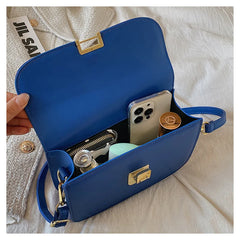 Small Square Flap Crossbody Bag High PU Leather Handbags
