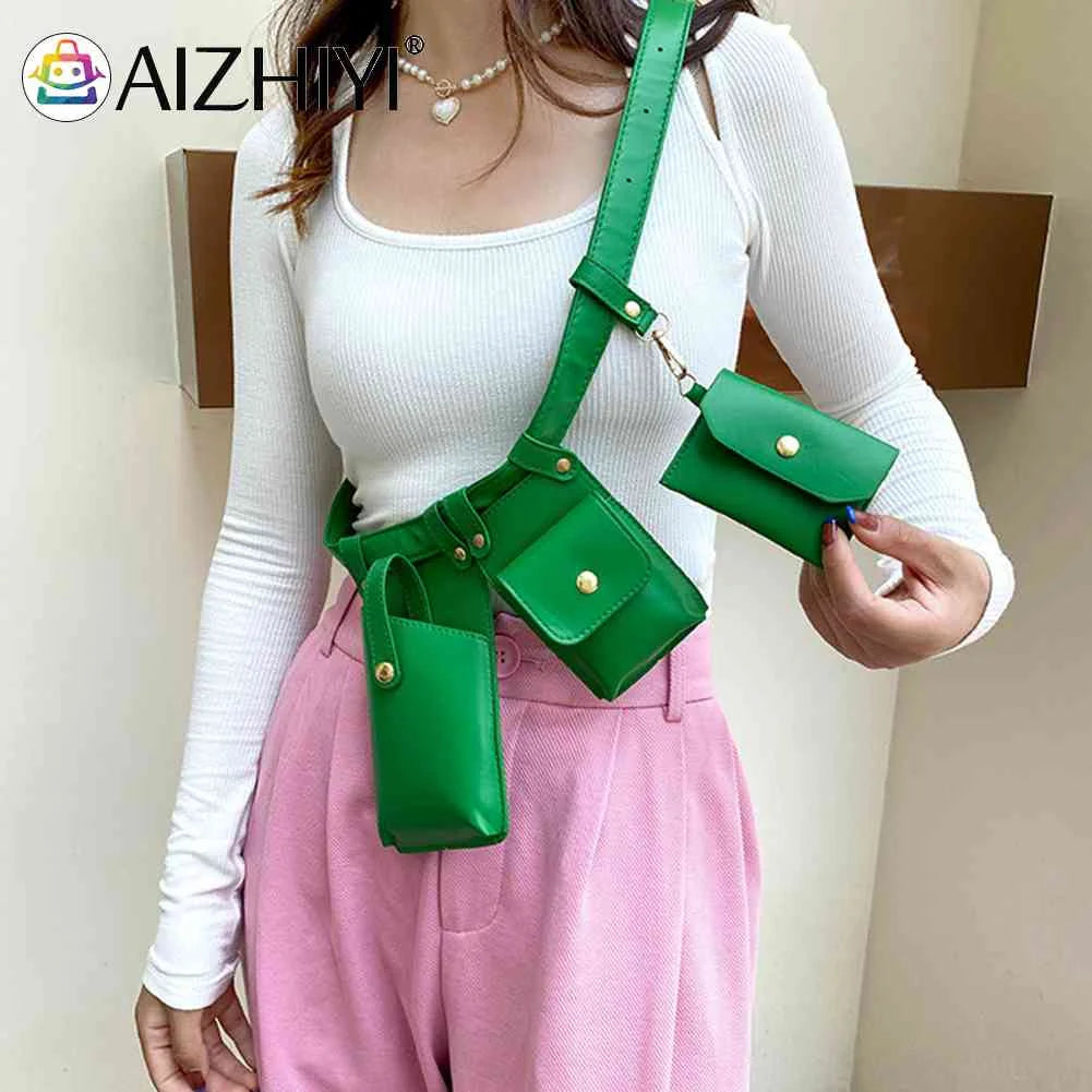 Leather Belly Bag Hip-hop Street Waist Bags