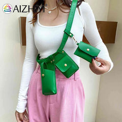 Leather Belly Bag Hip-hop Street Waist Bags