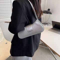 Shoulder Underarm Bags for Women Texture Pu Leather Crossbody Bag