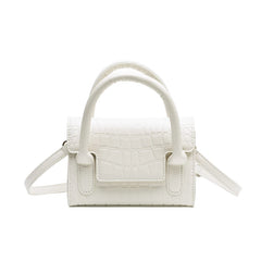 Solid Stone Grain Shoulder Bag for Women Crossbody Bag