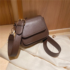 Square Shoulder Bag For Women Crossbody Bag Wide Strap Tote Femme