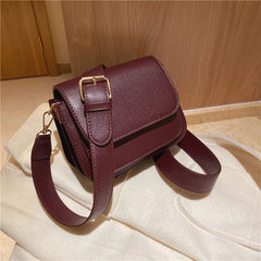 Square Shoulder Bag For Women Crossbody Bag Wide Strap Tote Femme