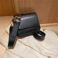 Square Shoulder Bag For Women Crossbody Bag Wide Strap Tote Femme