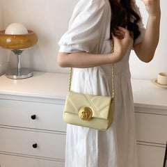 Small Size PU Leather Crossbody Bag Chain Shoulder Handbag Purse