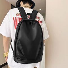 Stylish PU Leather Backpack for Teen Girls with Laptop Compartment