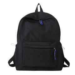 Solid Backpack Women Leisure Casual School Bags For Teenager Girls