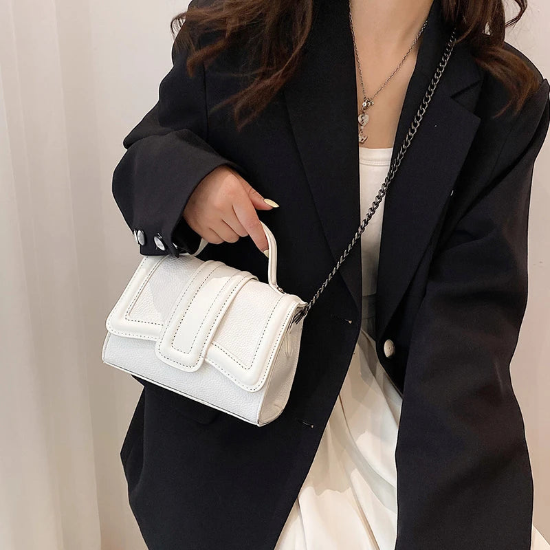 PU Leather Chain Crossbody Bags For Women Mini Handbags and Purses