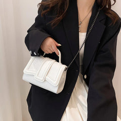 PU Leather Chain Crossbody Bags For Women Mini Handbags and Purses