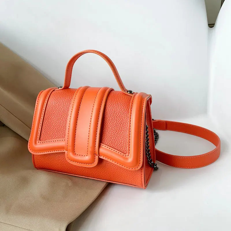 PU Leather Chain Crossbody Bags For Women Mini Handbags and Purses