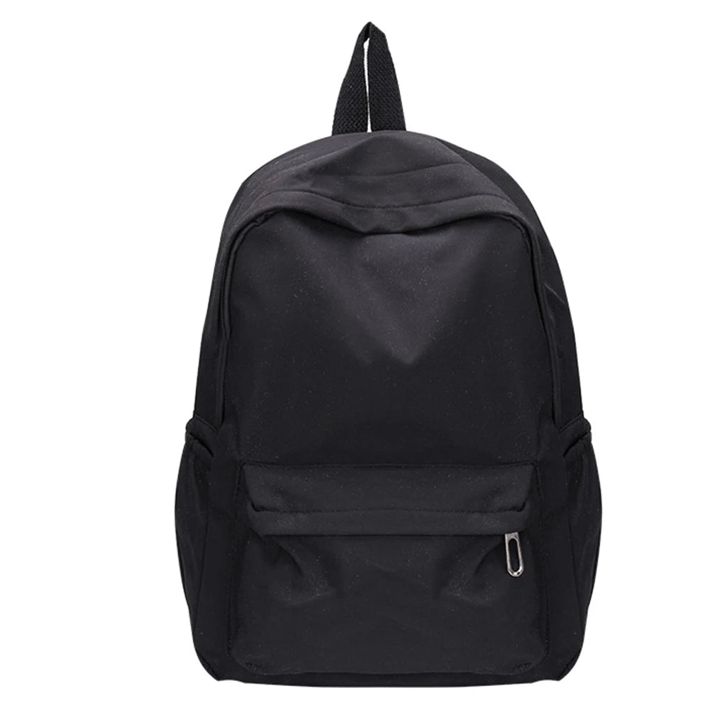 Solid Shoulder Backpacks Bookbags Nylon Large Capacity Travel Knapsacks Women Gi