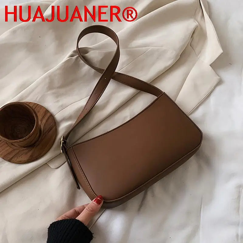 Small PU Leather Shoulder Bag Women Handbag Travel Tote