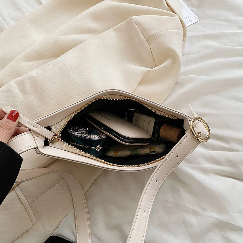 Small PU Leather Underarm Shoulder Side Bags For Women