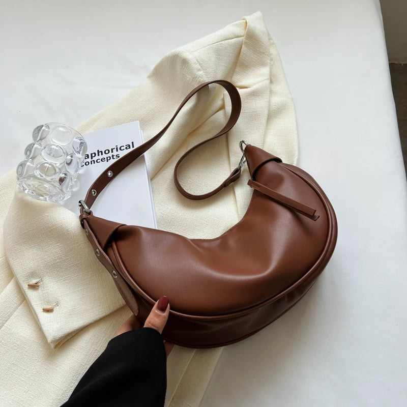Vintage Leather Crossbody Bag for Women Casual Handbags