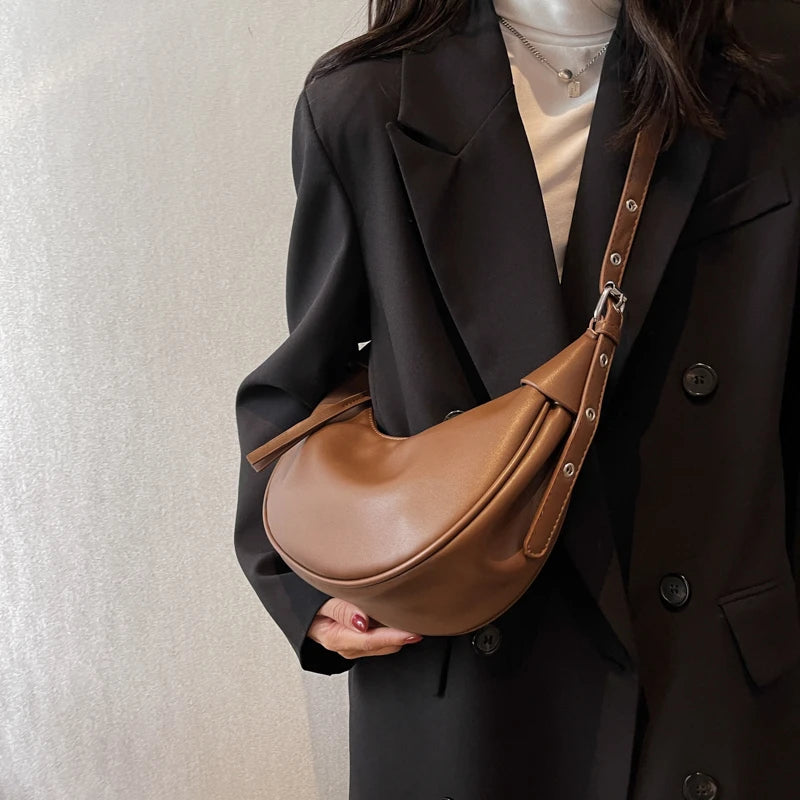 Vintage Leather Crossbody Bag for Women Casual Handbags