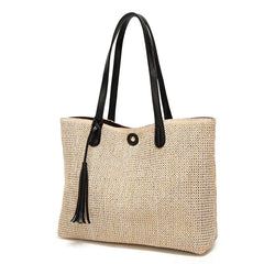 Straw Retro Shoulder Bag Women Handbags Ladies Shopping Beach Bags