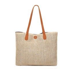 Straw Retro Shoulder Bag Women Handbags Ladies Shopping Beach Bags