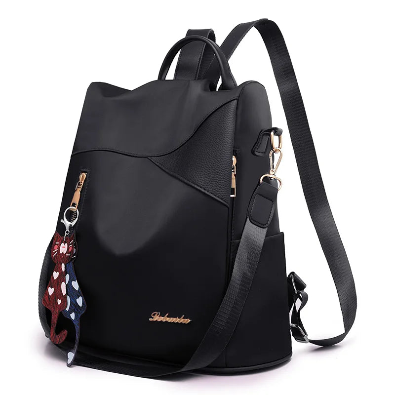 Stylish Ladies Anti-theft Backpack with Sequin Detailing