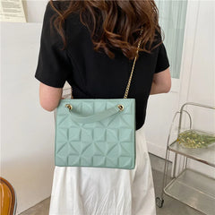 Women's Chain Crossbody Bag PU Leather Handbag