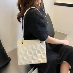 Women's Chain Crossbody Bag PU Leather Handbag