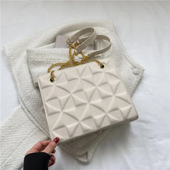 Women's Chain Crossbody Bag PU Leather Handbag