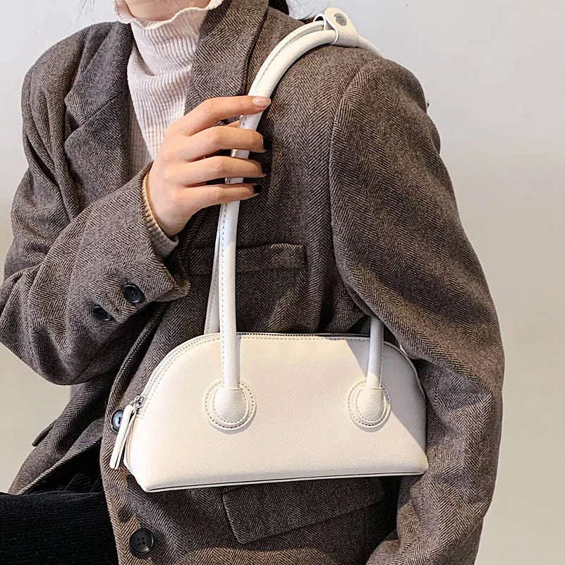 Small PU Leather Shoulder Bag Women's Handbag Lady Tote Bag