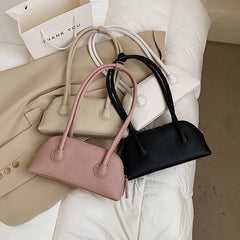 Small PU Leather Shoulder Bag Women's Handbag Lady Tote Bag