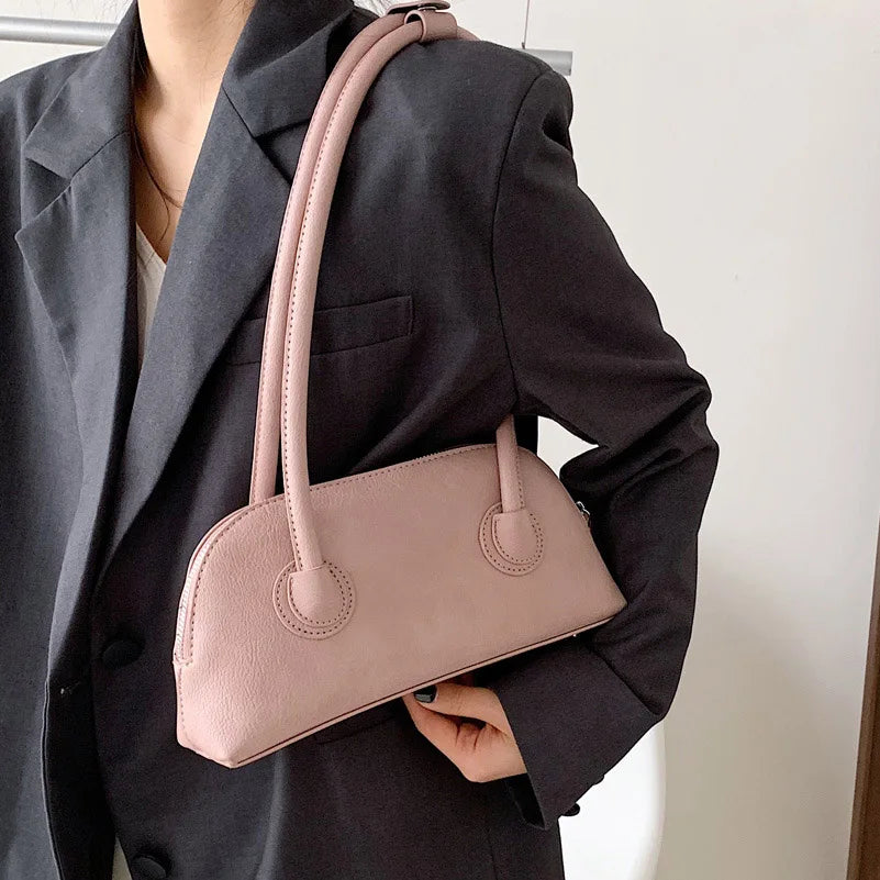 Small PU Leather Shoulder Bag Women's Handbag Lady Tote Bag