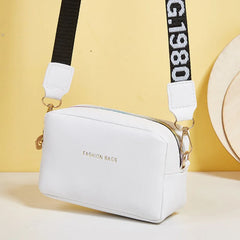 Small Shoulder Bag PU Leather Wide Strap Crossbody Phone Purse Handbag